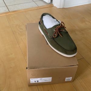 Jcrew olive shoes new in box size 12